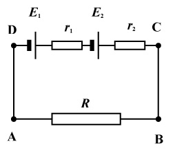 Рисунок 6. Последовательное соединение источников тока.